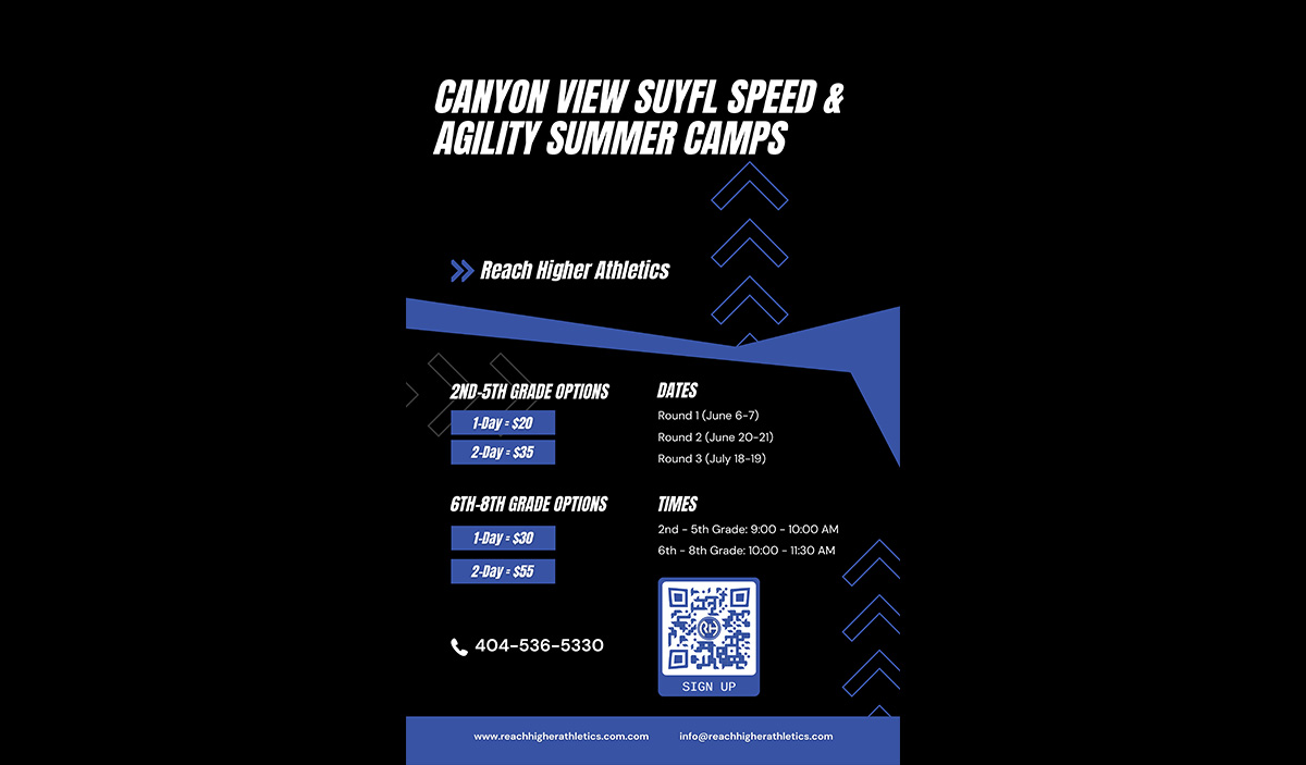 Canyon View SUYFL Speed & Agility Summer Camps